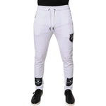 Dolce & Gabbana White Logo Patch Men Skinny Sweatpants Pants 1728,67345645728,Clothing,Dolce & Gabbana,IT46 | S,Jeans & Pants - Men - Clothing,Material: 100% Cotton,Men,Men - Clothing,Preowned / Defect,White Dolce & Gabbana PAN76133-46