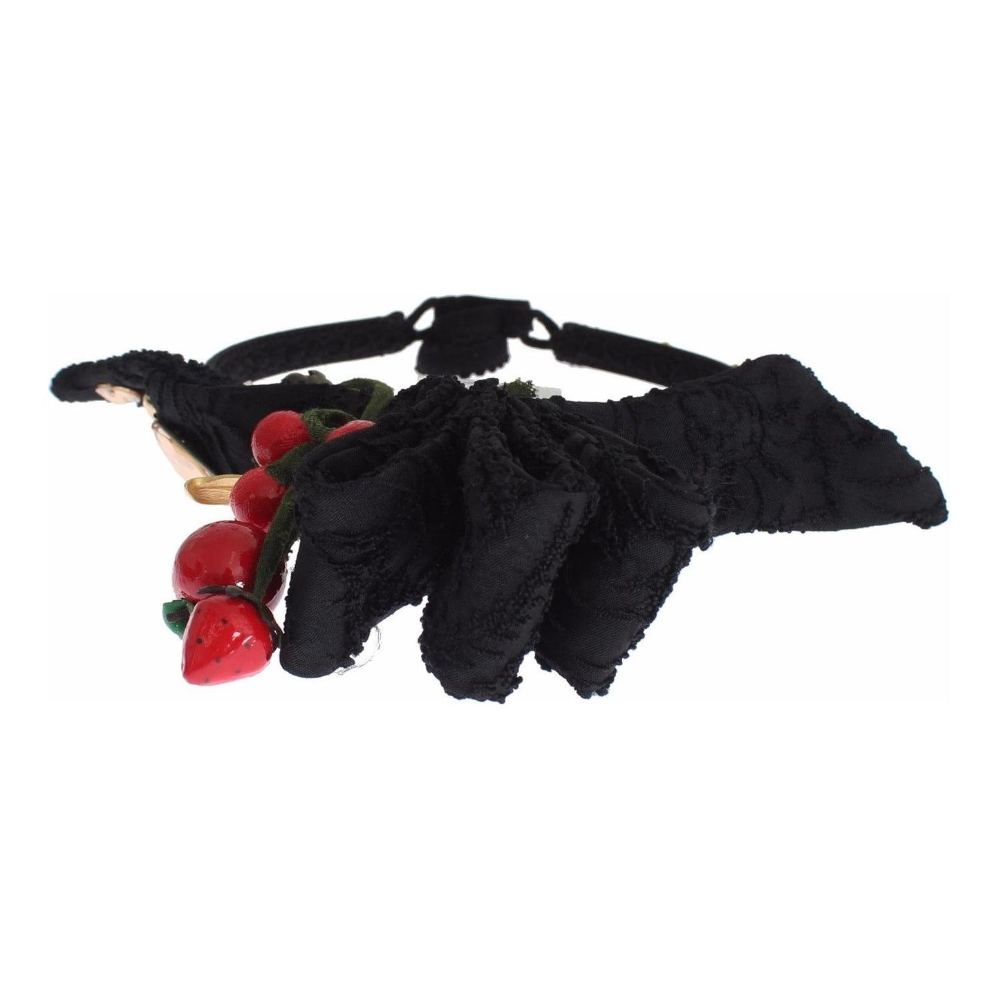 Dolce & Gabbana Exquisite Crystal Berry Diadem Headband Tiara Dolce & Gabbana Black