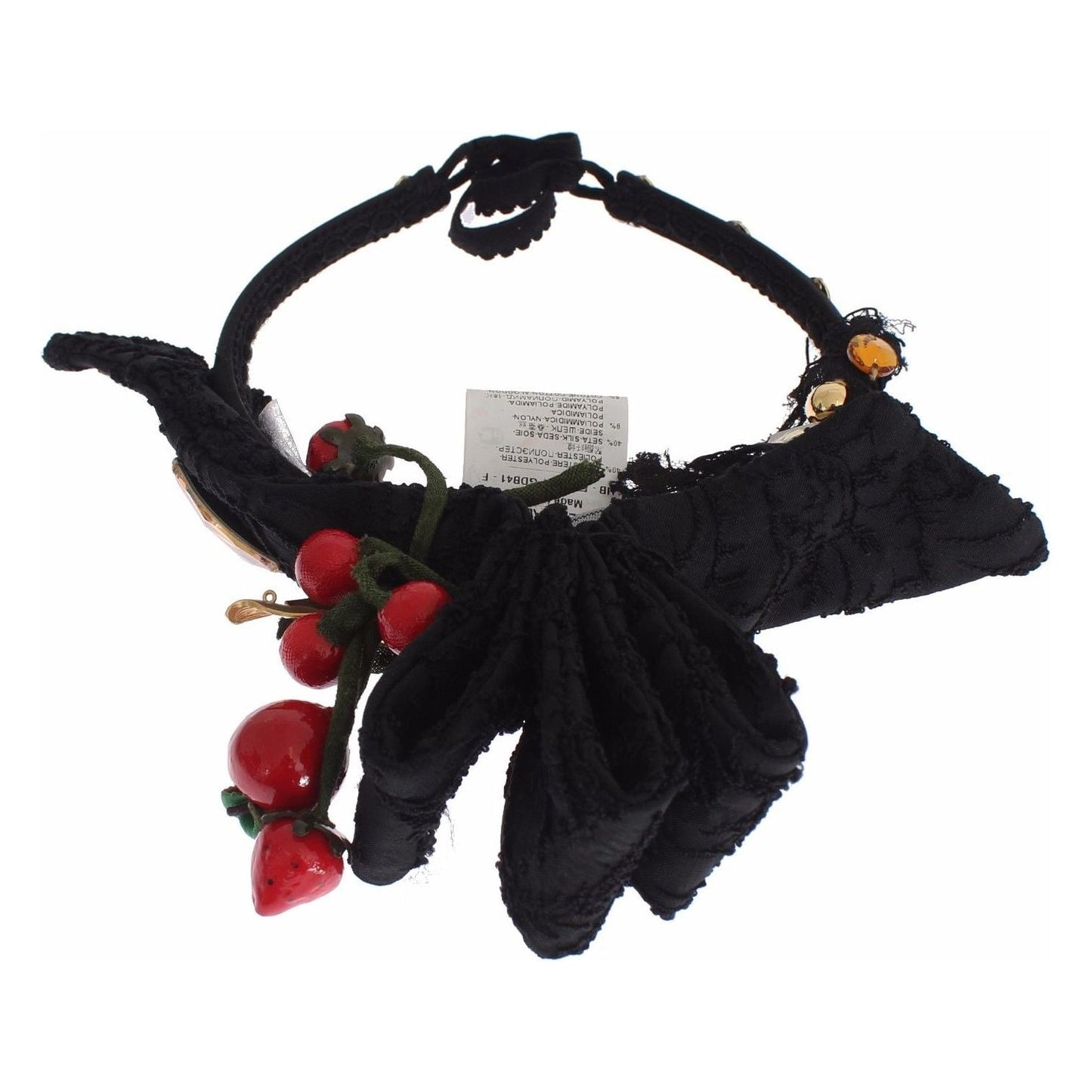Dolce & Gabbana Exquisite Crystal Berry Diadem Headband Tiara Dolce & Gabbana Black