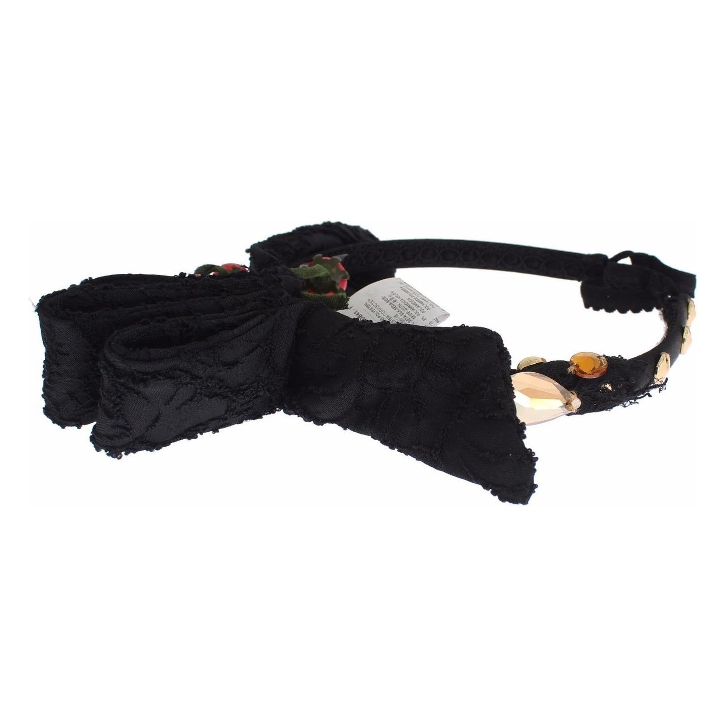 Dolce & Gabbana Exquisite Crystal Berry Diadem Headband Tiara Dolce & Gabbana Black
