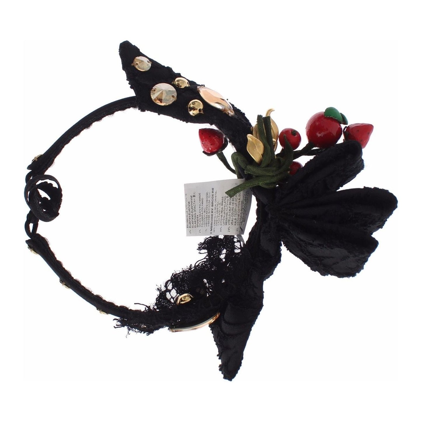 Dolce & Gabbana Exquisite Crystal Berry Diadem Headband Tiara Dolce & Gabbana Light Gray