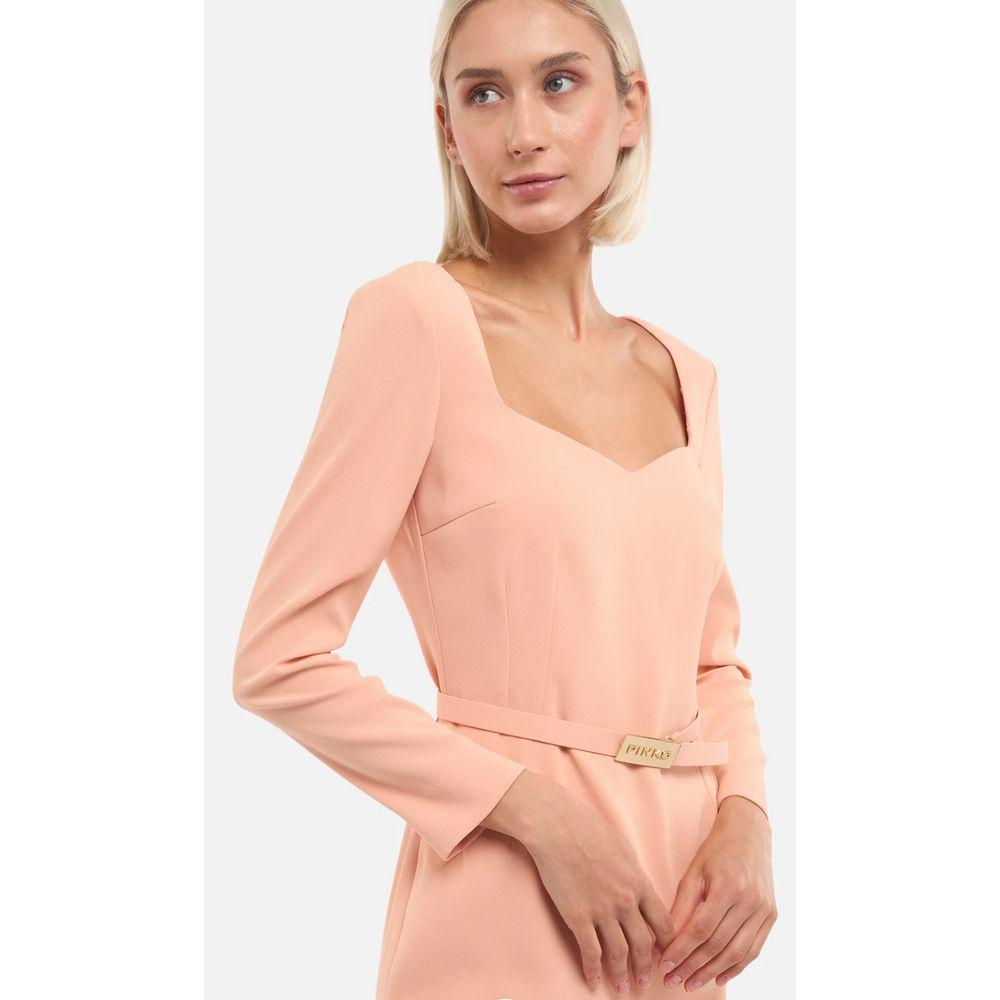 PINKO Pink Polyester Dress PINKO Bisque
