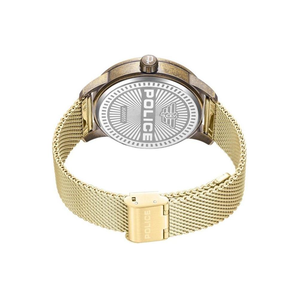 Police Gold Stainless Steel Watch Police Light Gray