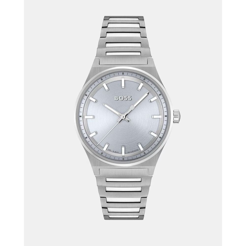 Hugo Boss Silver Stainless Steel Watch 1728,67434610848,Hugo Boss,New with tags,Silver,Unisex,Unisex Watches - Watches,Watches Hugo Boss BO1502736AC