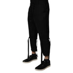 Dolce & Gabbana Black Polyester Men Cropped Pants PAN75035-44