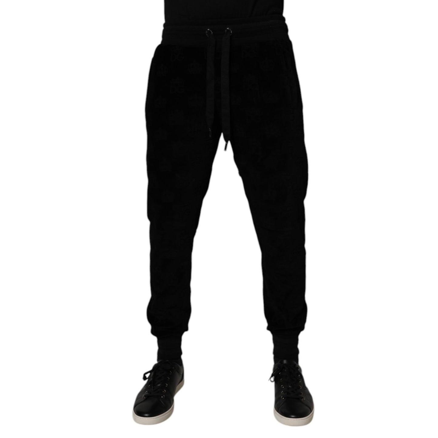 Dolce & Gabbana Black Cotton Jogger Men Sweatpants Pants PAN75185-48