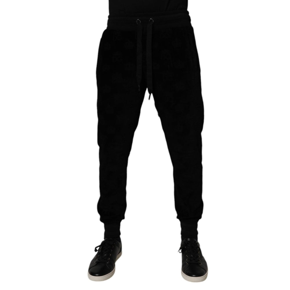 Dolce & Gabbana Black Cotton Jogger Men Sweatpants Pants PAN75185-48