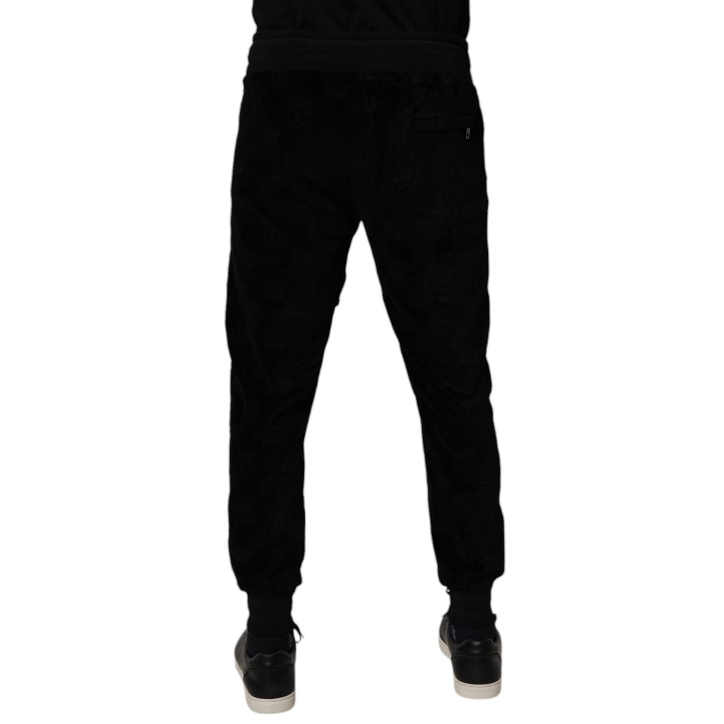 Dolce & Gabbana Black Cotton Jogger Men Sweatpants Pants PAN75185-48