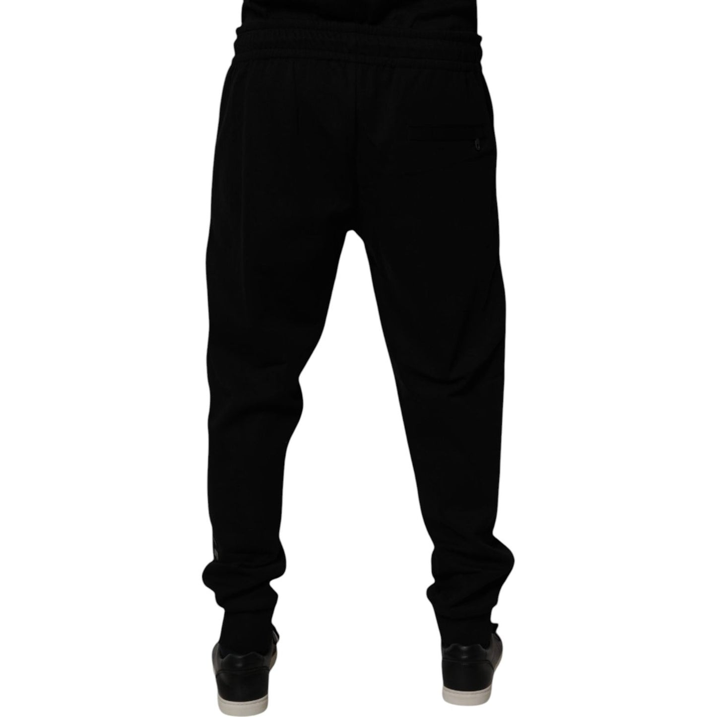 Dolce & Gabbana Black Cotton Blend Jogger Sweatpants Pants 1728,67345645728,Black,Clothing,Dolce & Gabbana,IT52 | XL,Jeans & Pants - Men - Clothing,Material: 70% Cotton 30% Nylon,Men,Men - Clothing,New with tags Dolce & Gabbana PAN75190-52