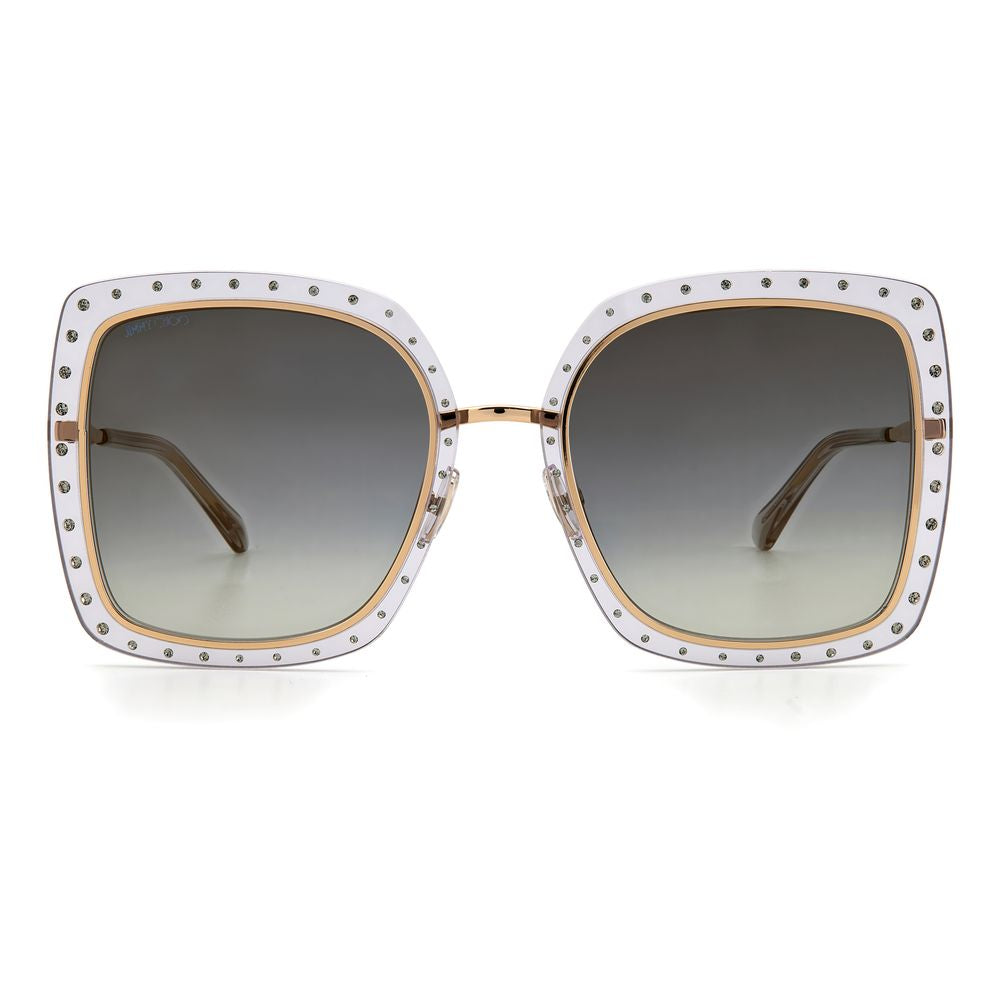 Jimmy Choo Gold Metal Sunglasses Jimmy Choo Slate Gray