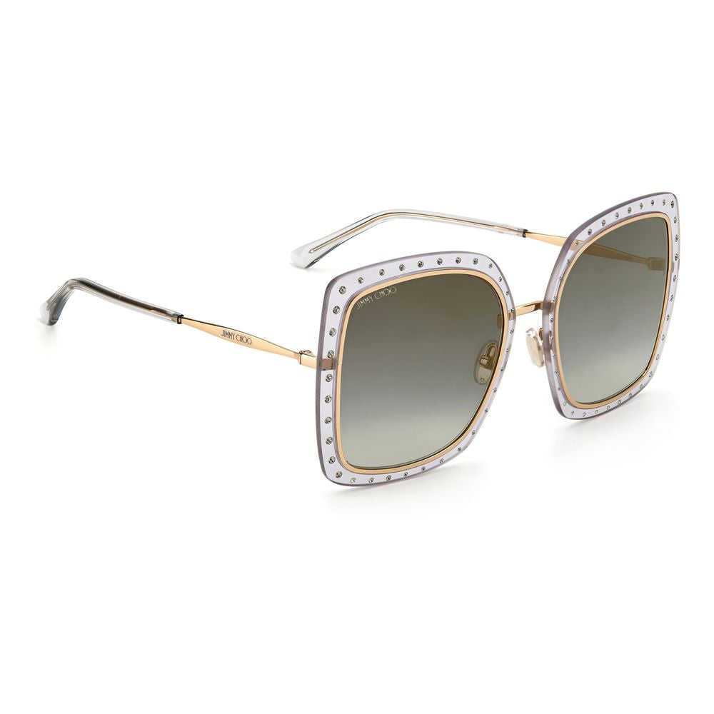 Jimmy Choo Gold Metal Sunglasses Jimmy Choo Rosy Brown