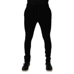 Dolce & Gabbana Black Cashmere Jogger Men Sweatpants Pants PAN75196-48