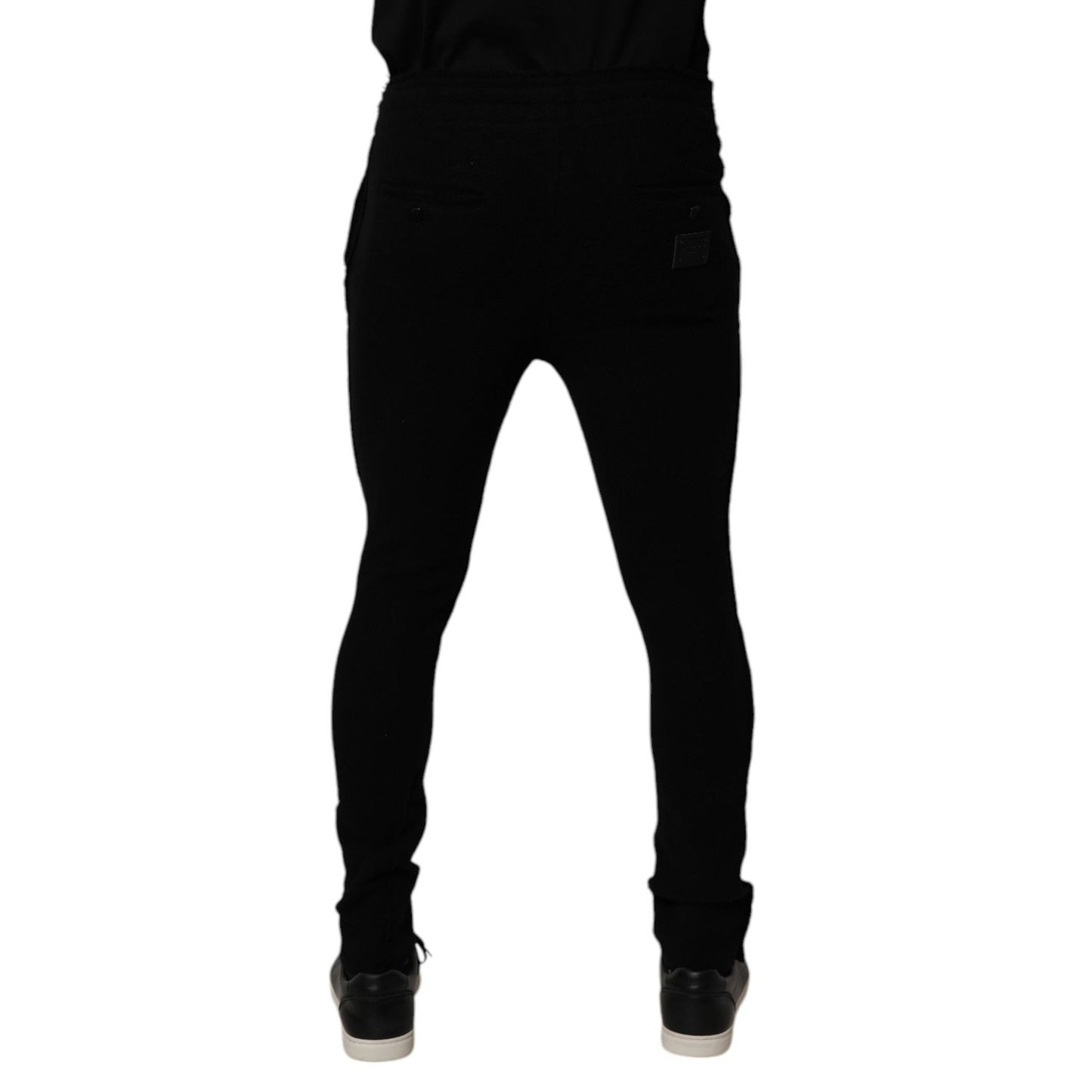 Dolce & Gabbana Black Cashmere Jogger Men Sweatpants Pants PAN75196-48