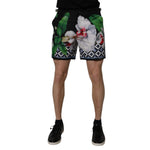 Dolce & Gabbana Multicolor Floral Polyester Men Bermuda Shorts PAN75253-48