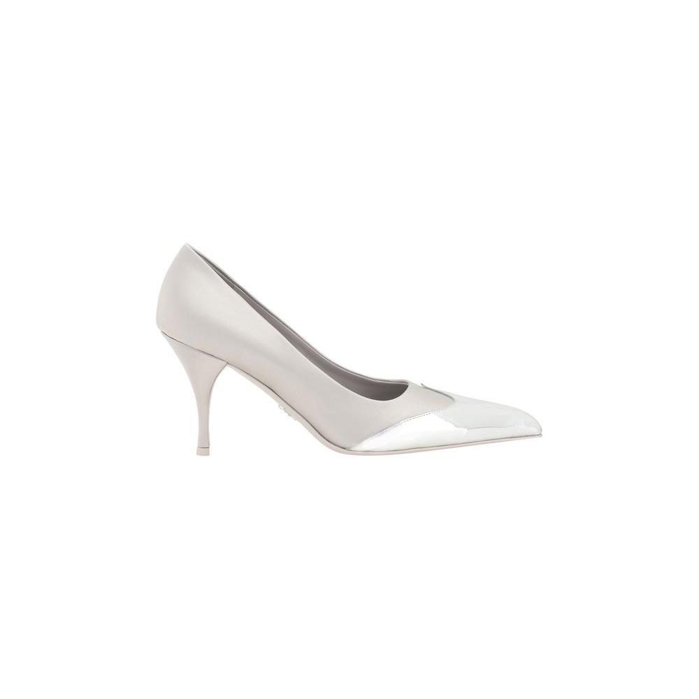 Prada Metallic Pumps 1728,72470364320,EU36/US6,EU37.5/US7.5,EU37/US7,EU38/US8,EU40/US10,New with tags,Prada,Pumps - Women - Shoes,Shoes,Silver,Women,Women - Shoes Prada PR-1I968NFA085049F0D32-EU36/US6