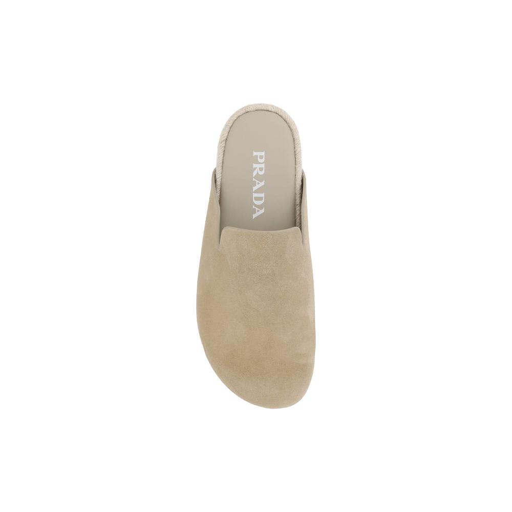 Prada Suede leather Sabots Prada Rosy Brown