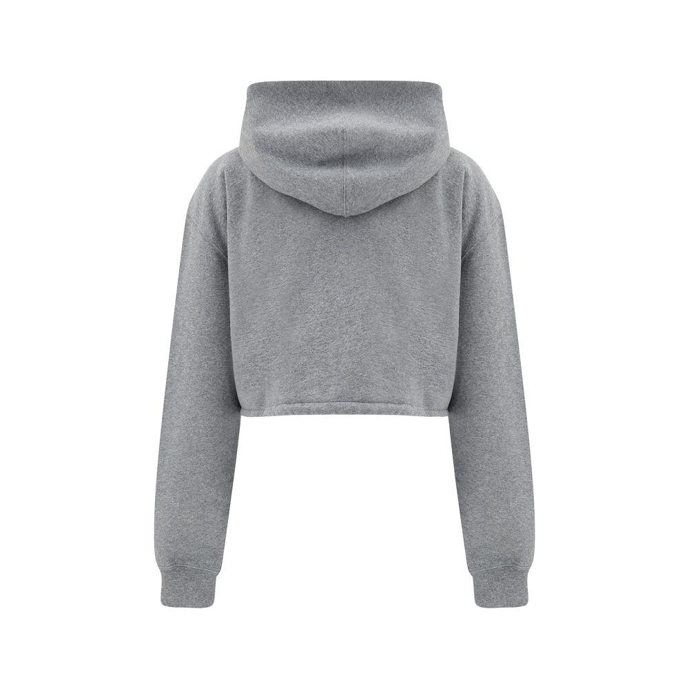 Alexander Wang Cropped Hoodie Alexander Wang Light Slate Gray
