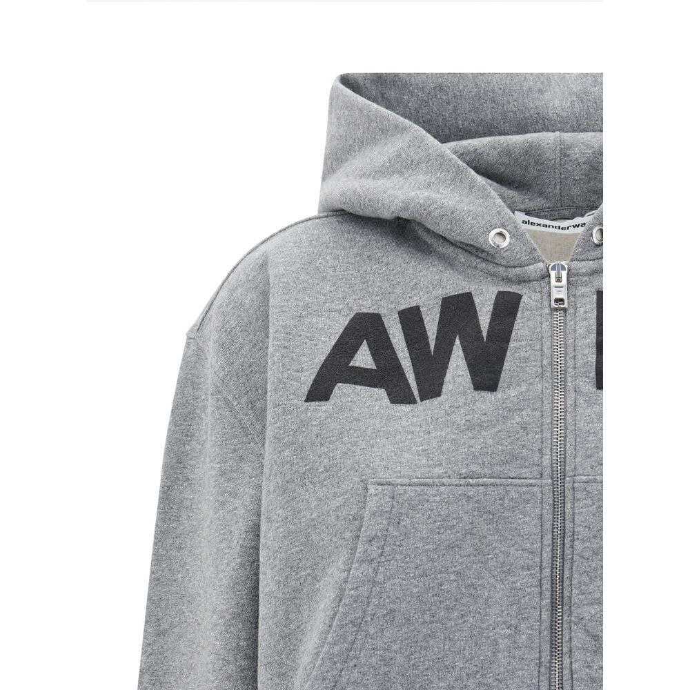 Alexander Wang Cropped Hoodie Alexander Wang Dark Gray