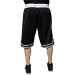 Dolce & Gabbana Black White Men Bermuda Sweatshorts Shorts PAN75728-48