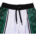 Dolce & Gabbana White Green Men Jersey Sweatshorts Shorts