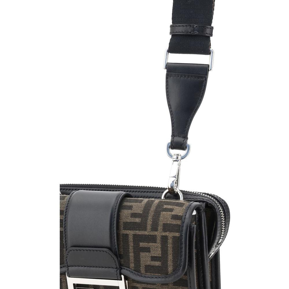 Fendi Double Baguette Shoulder Bag Fendi Dark Slate Gray