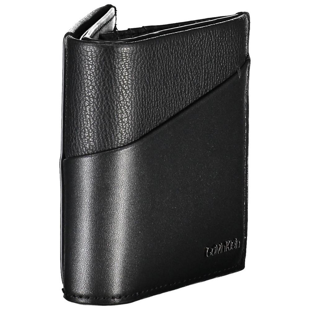 Calvin Klein Black Recycled Polyester Men Wallet CA-26293