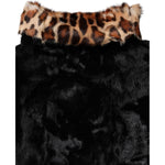 Dolce & Gabbana Black Lamb Fur Short Women Coat Jacket TSH1933-36