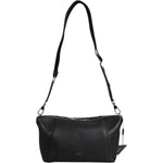 Dolce & Gabbana Black Leather Logo Plaque Shoulder Crossbody Bag BAG4325