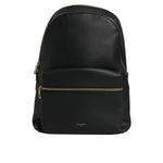 Dolce & Gabbana Black DG Leather Logo Print Travel Back Pack Bag BAG4366