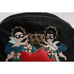 Dolce & Gabbana Black Nylon #DGFAMILY Embellished Backpack VULCANO Bag BAG4381