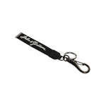 Dolce & Gabbana Black White DG Logo Silver Men Keychain Polyester Keyring