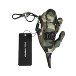 Dolce & Gabbana Multicolor Camouflage Animal Silhouette Keychain Keyring SMY10697