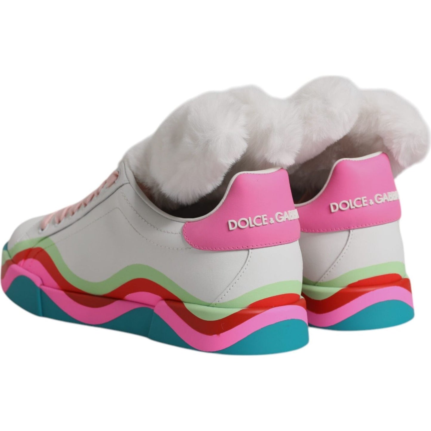 Dolce & Gabbana Multicolor Low Top Trainers Sneakers Shoes LA12552-34