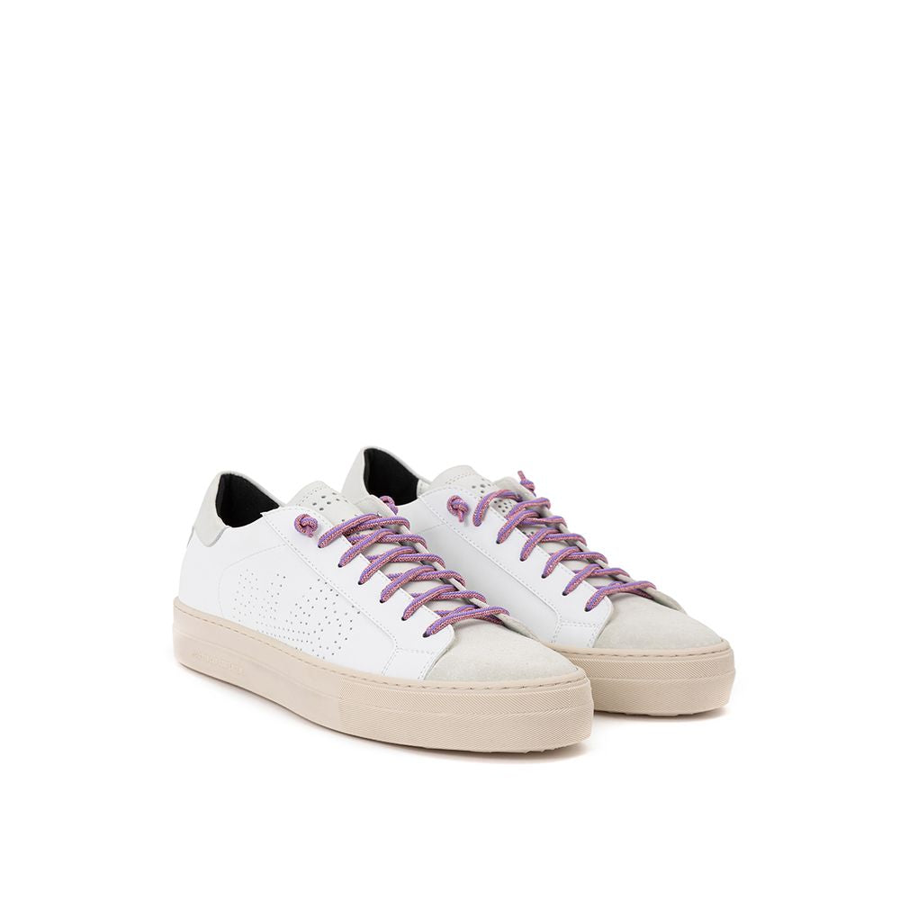 P448 White Leather Sneaker P448 Light Gray