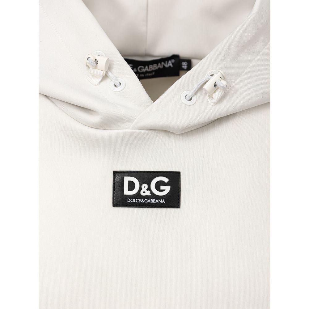 Dolce & Gabbana White Polyester Sweater Dolce & Gabbana Antique White