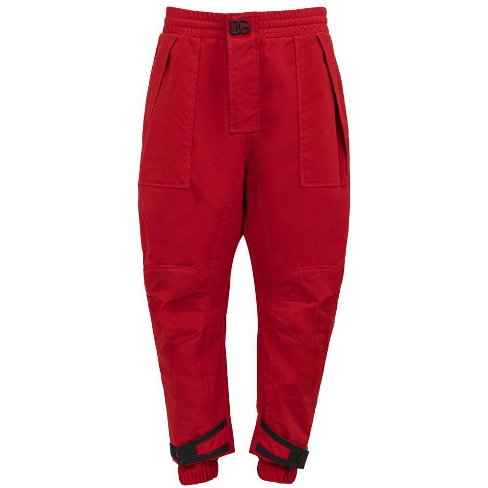 Dolce & Gabbana Red Polyamide Jeans & Pant 1728,67397976224,Clothing,Dolce & Gabbana,IT48 | M,Jeans & Pants - Men - Clothing,Men,Men - Clothing,New with tags,Red Dolce & Gabbana DO-8356665-IT48 | M