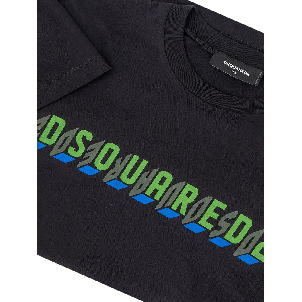 تي شيرت قطني أسود من Dsquared²