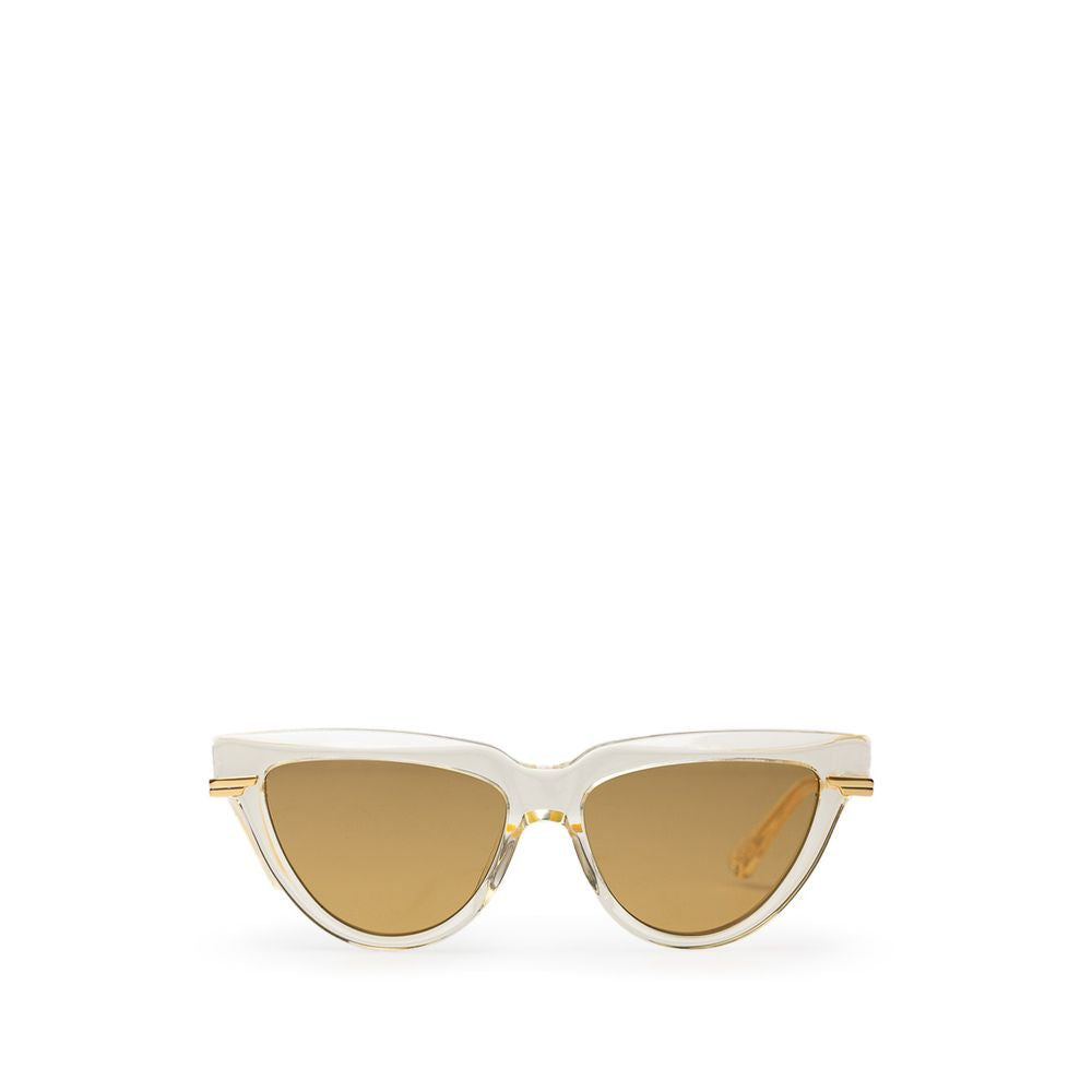 Bottega Veneta Beige Acetate Sunglasses Bottega Veneta Dark Khaki