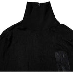 Dolce & Gabbana Black Knit Long Sleeves Turtleneck Slim Top TSH878524-38