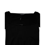 Dolce & Gabbana Black Square Neckline Long Sleeves Sweater TSH878615-42