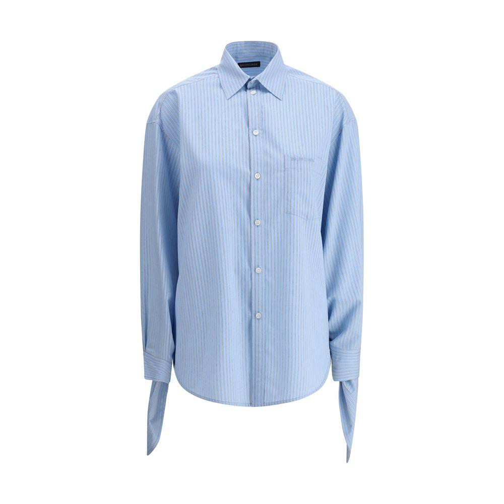Balenciaga Striped Shirt Balenciaga Light Steel Blue