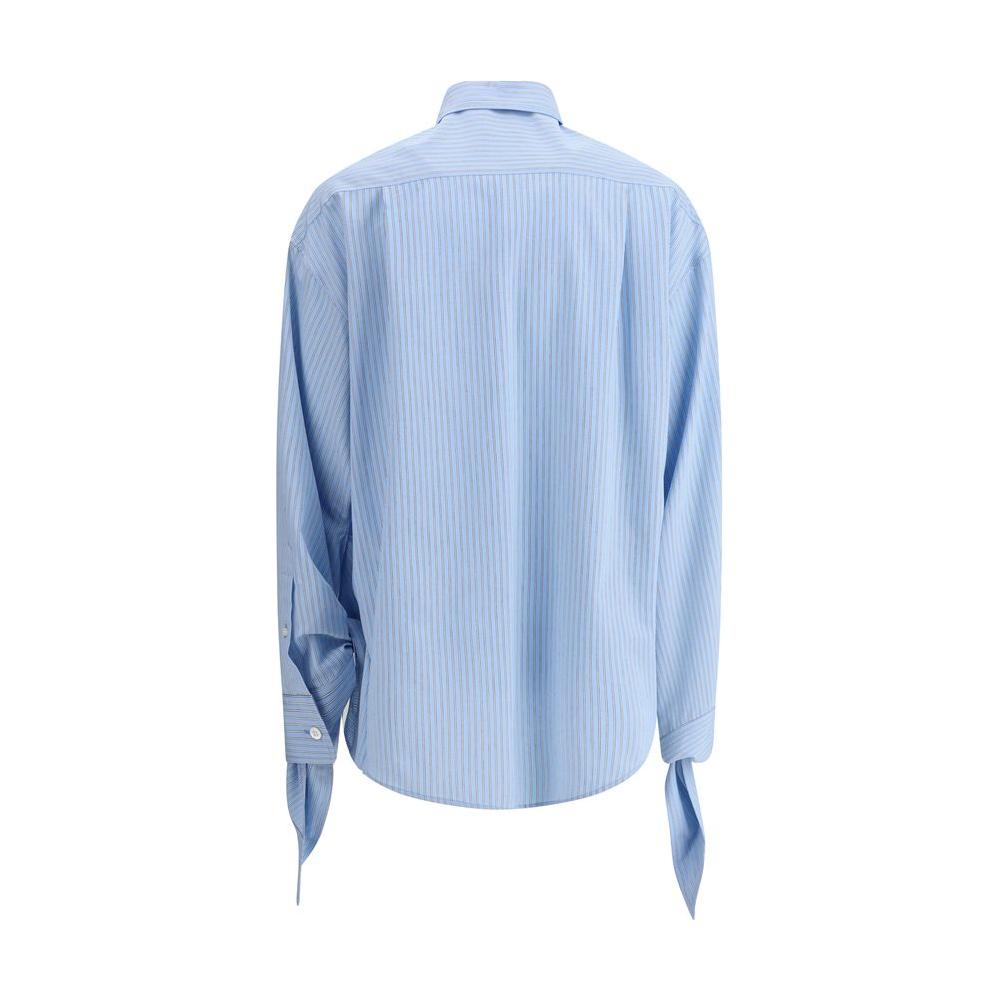 Balenciaga Striped Shirt Balenciaga Light Steel Blue