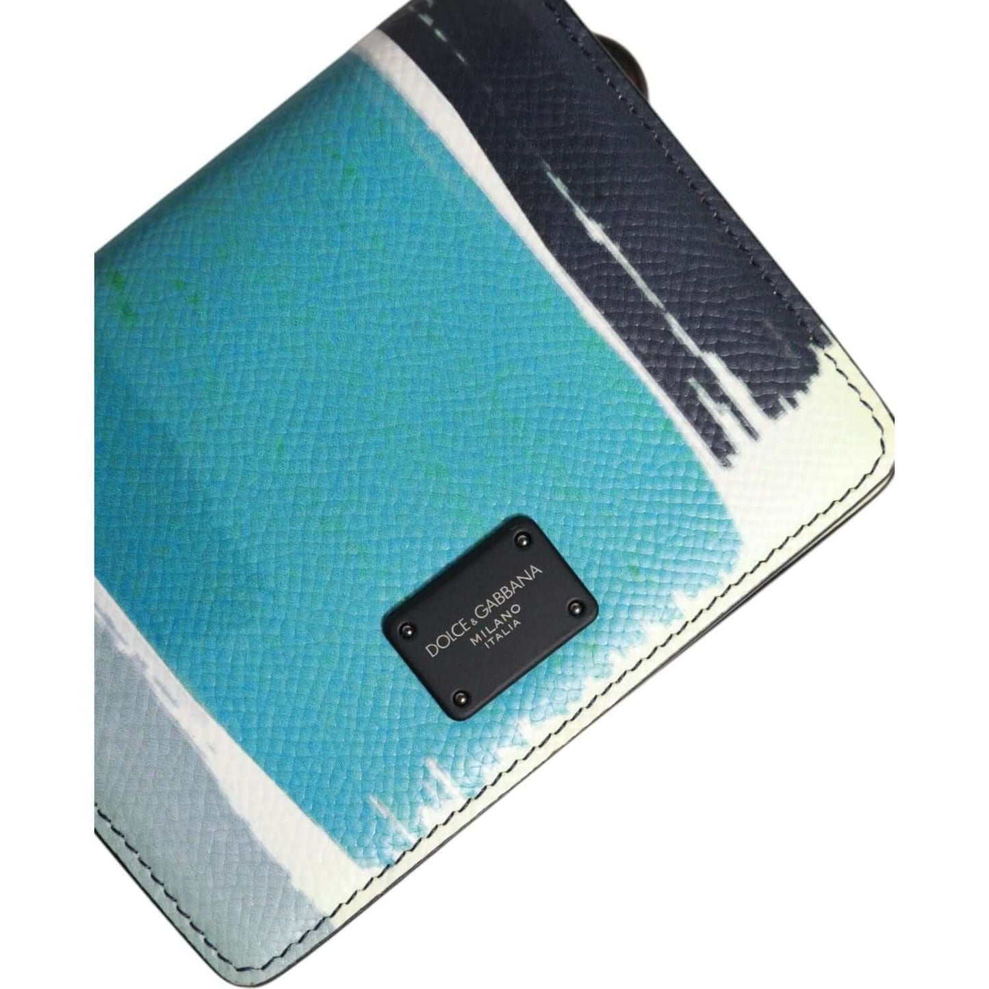 Dolce & Gabbana Multicolor Leather DG Logo Bifold Card Holder Wallet BAG4624