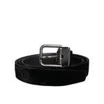 Dolce & Gabbana Black Leather Metal Buckle Classic Belt BEL9290-95