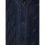 Cruciani Blue Cashmere Cardigan