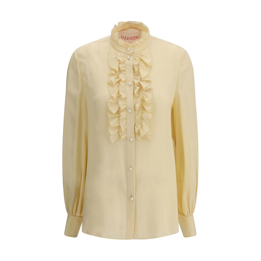 Valentino Silk Shirt Valentino Tan