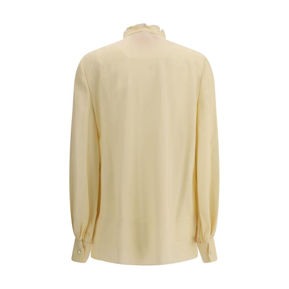 Valentino Silk Shirt Valentino Tan