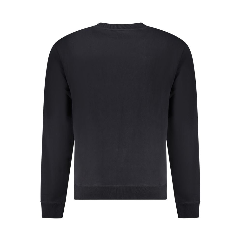 Napapijri Black Cotton Sweater Napapijri Dark Slate Gray