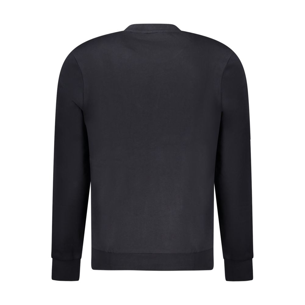 Napapijri Black Cotton Sweater Napapijri Dark Slate Gray