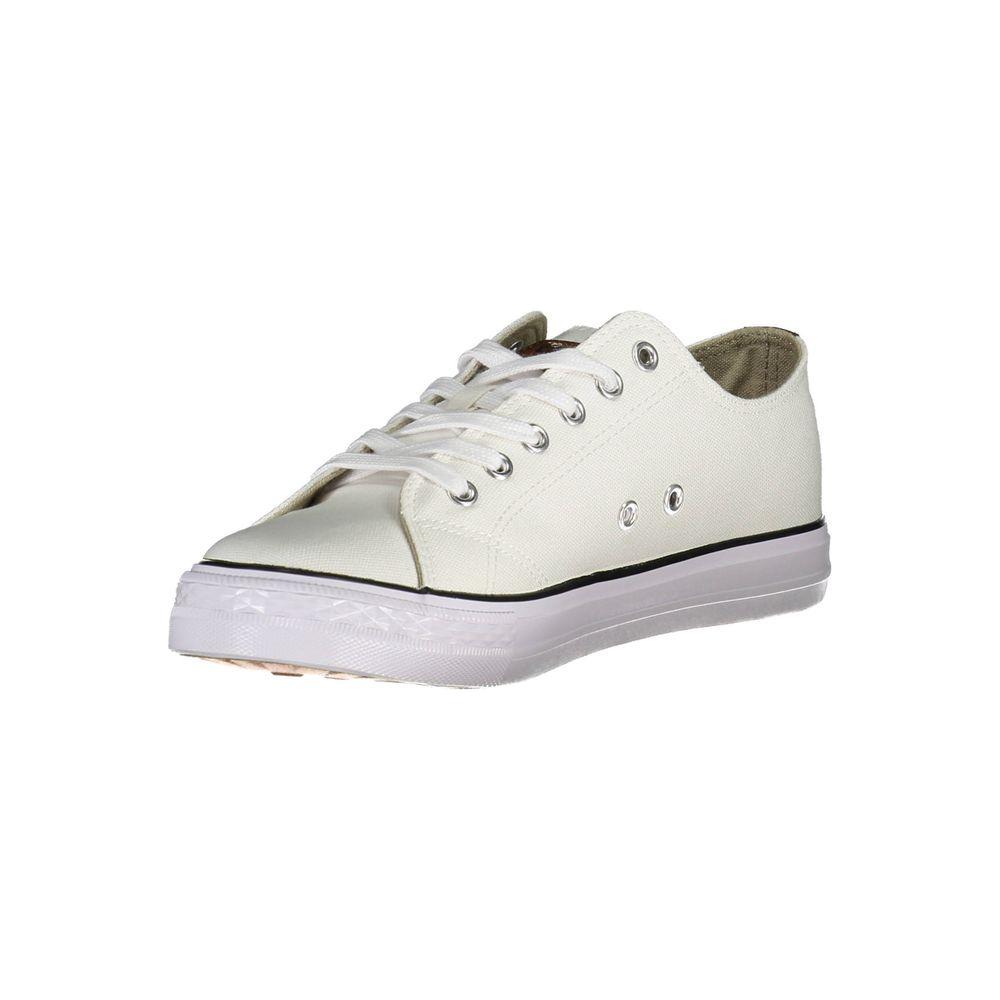 Carrera White Polyester Sneaker Carrera Light Gray